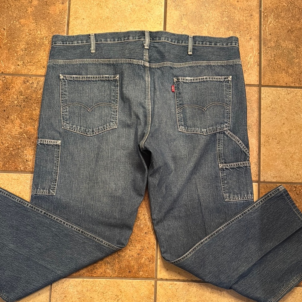 Men's Levi Jeans 46 x 30 Carpenter style work pants, casual pants red tab